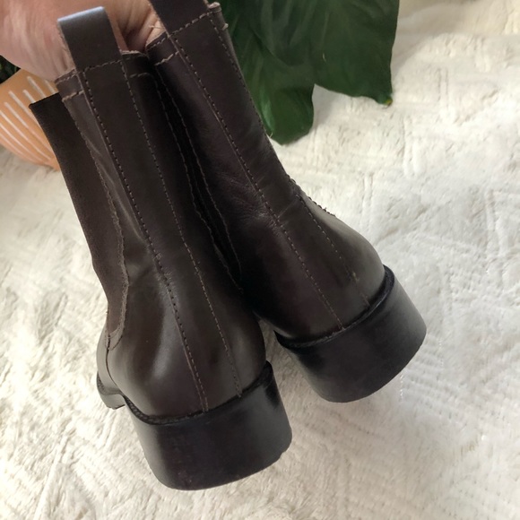 Cole Haan Dark Brown Leather Chelsea Boots - Picture 6 of 9